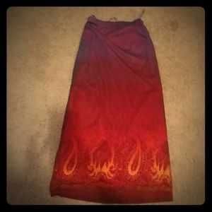 Delia Long stretch ombre skirt